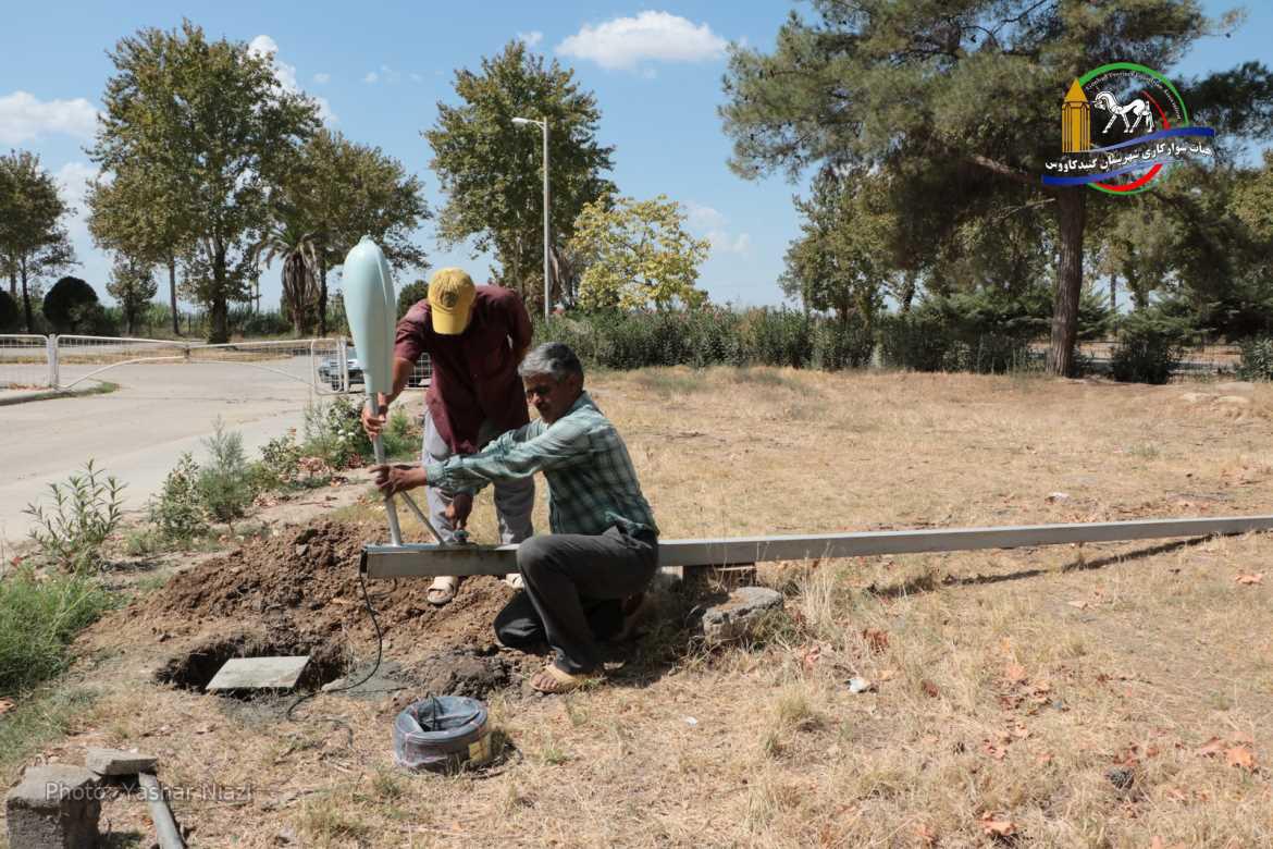 تکمیل پروژه روشنایی و نظافت محوطه سوارکاری گنبد